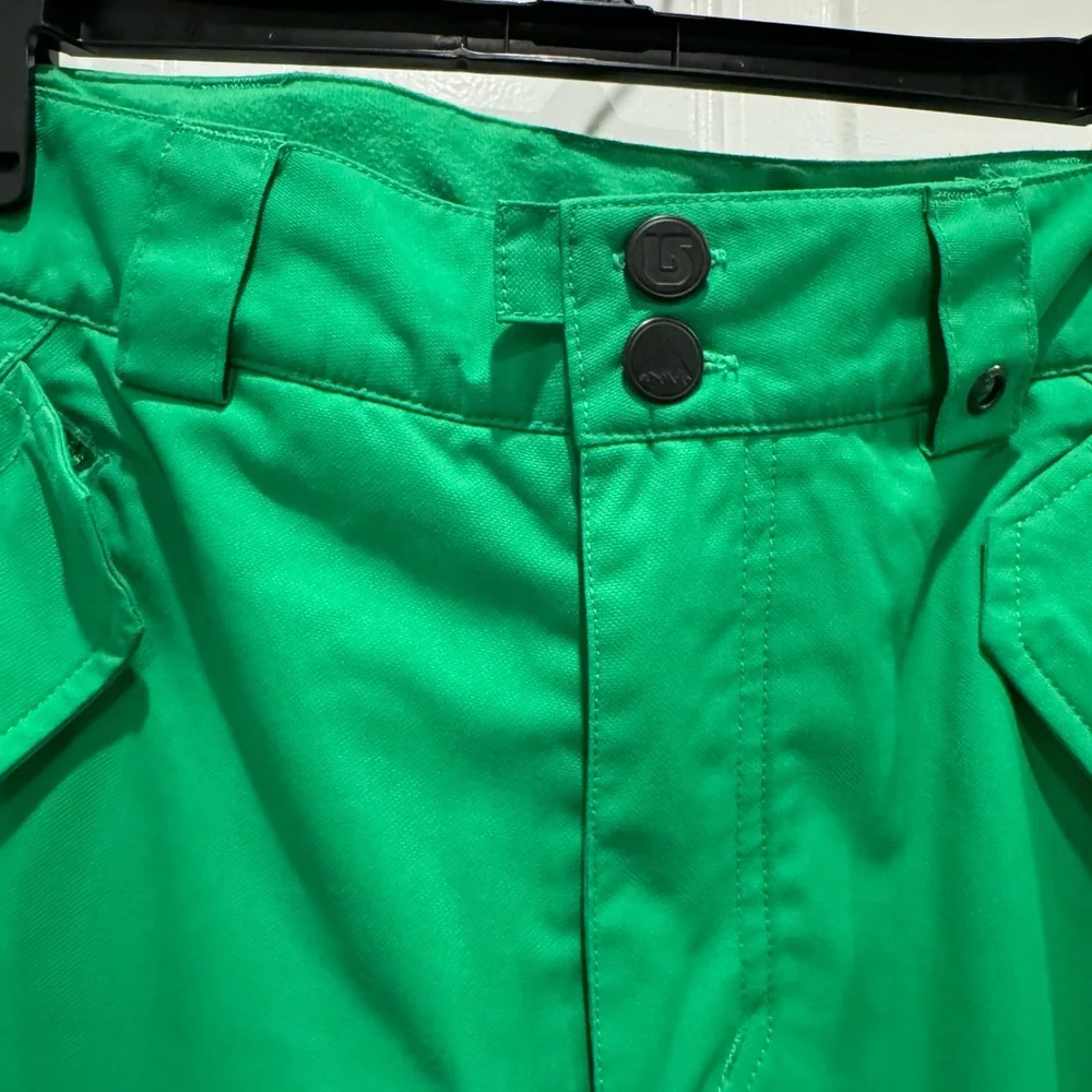 Burton snow pant ski snowboard women’s green cargo insulated winter cold gear